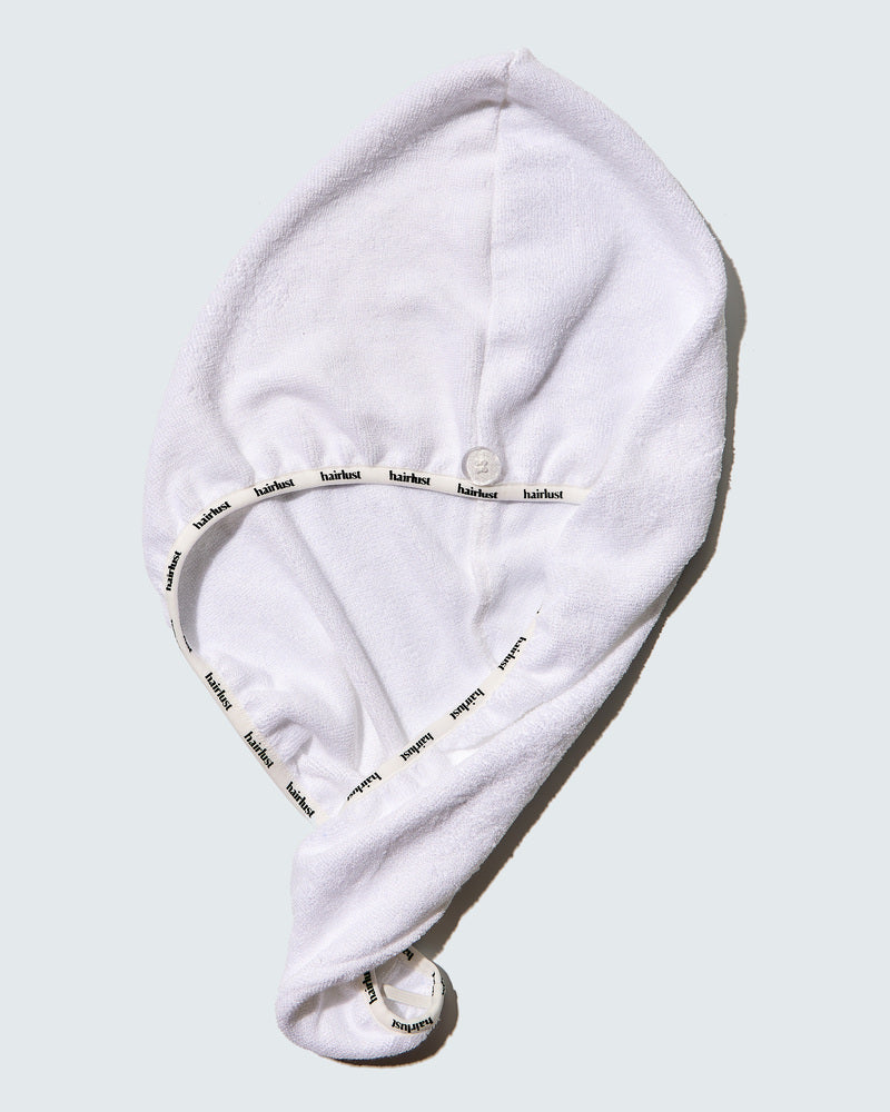 Bamboo Hair Towel Wrap, Wit - Image 4