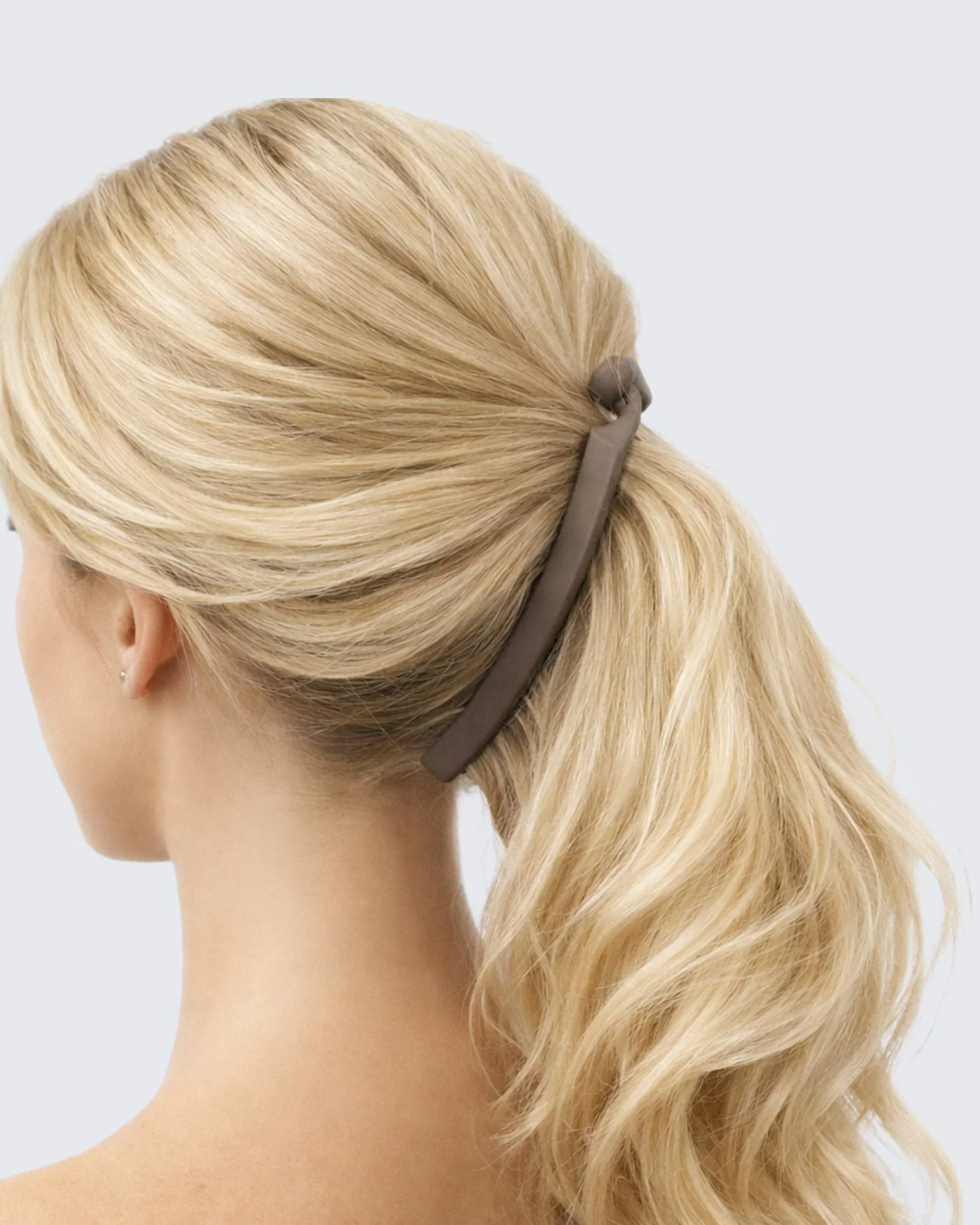 Banana Hair Clips Extra Slim, 4-Pack, Koffie - Image 6