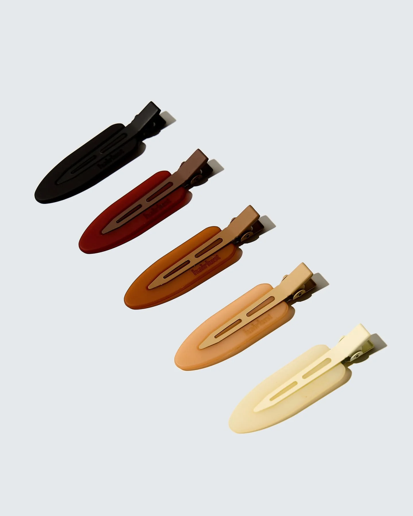 Creaseless Hair Clips, 5-pack, Koffie