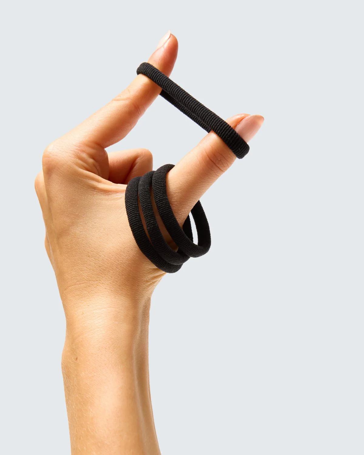 Elastic Hair Ties, 20-Pack, Zwart - Image 5