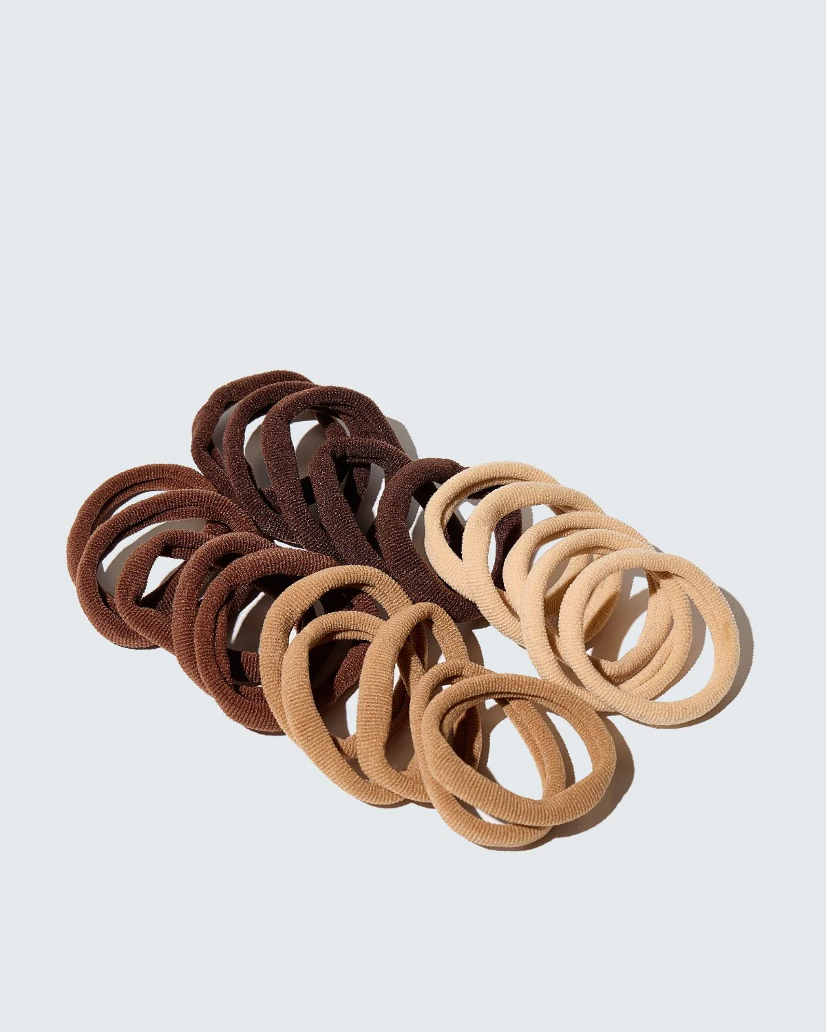 Elastic Hair Ties, 20-Pack, Koffie - Image 3