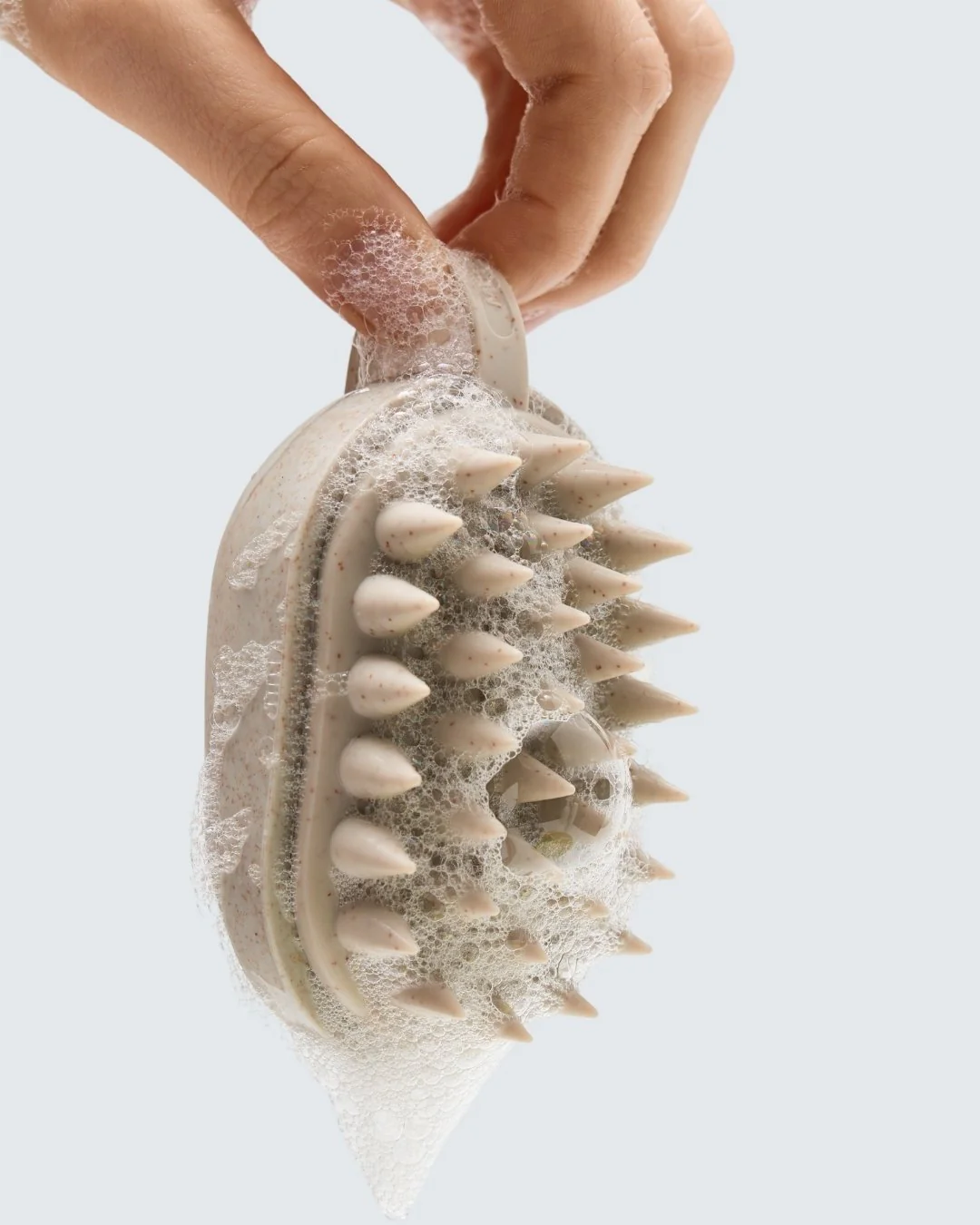 In-Shower Shampoo Brush, White - Image 6