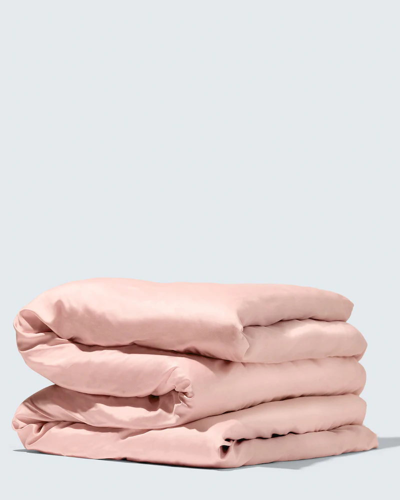 Silky Bamboo Duvet Cover, Poeder roze