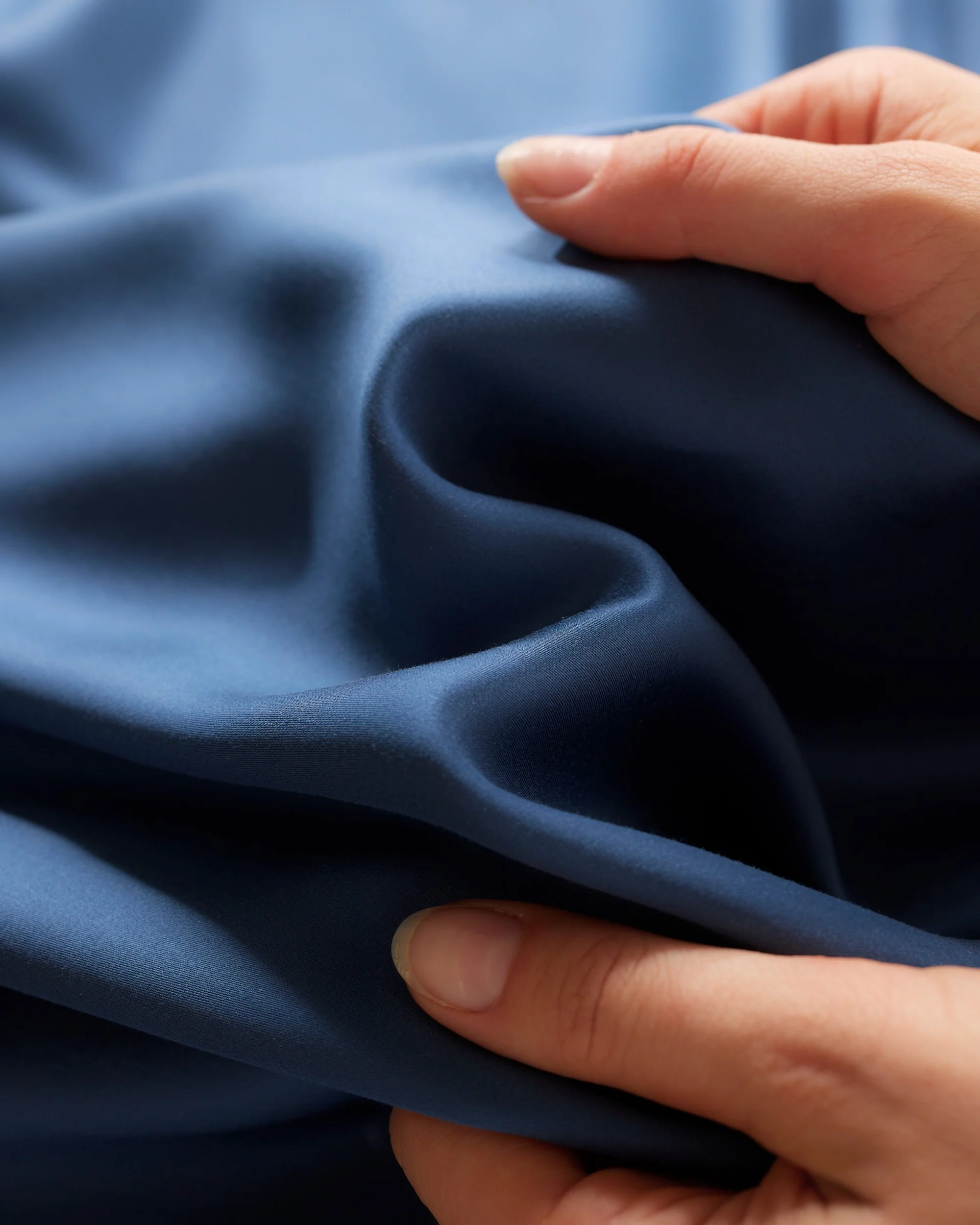 Silky Bamboo Duvet Cover, Middernachtblauw - Image 2