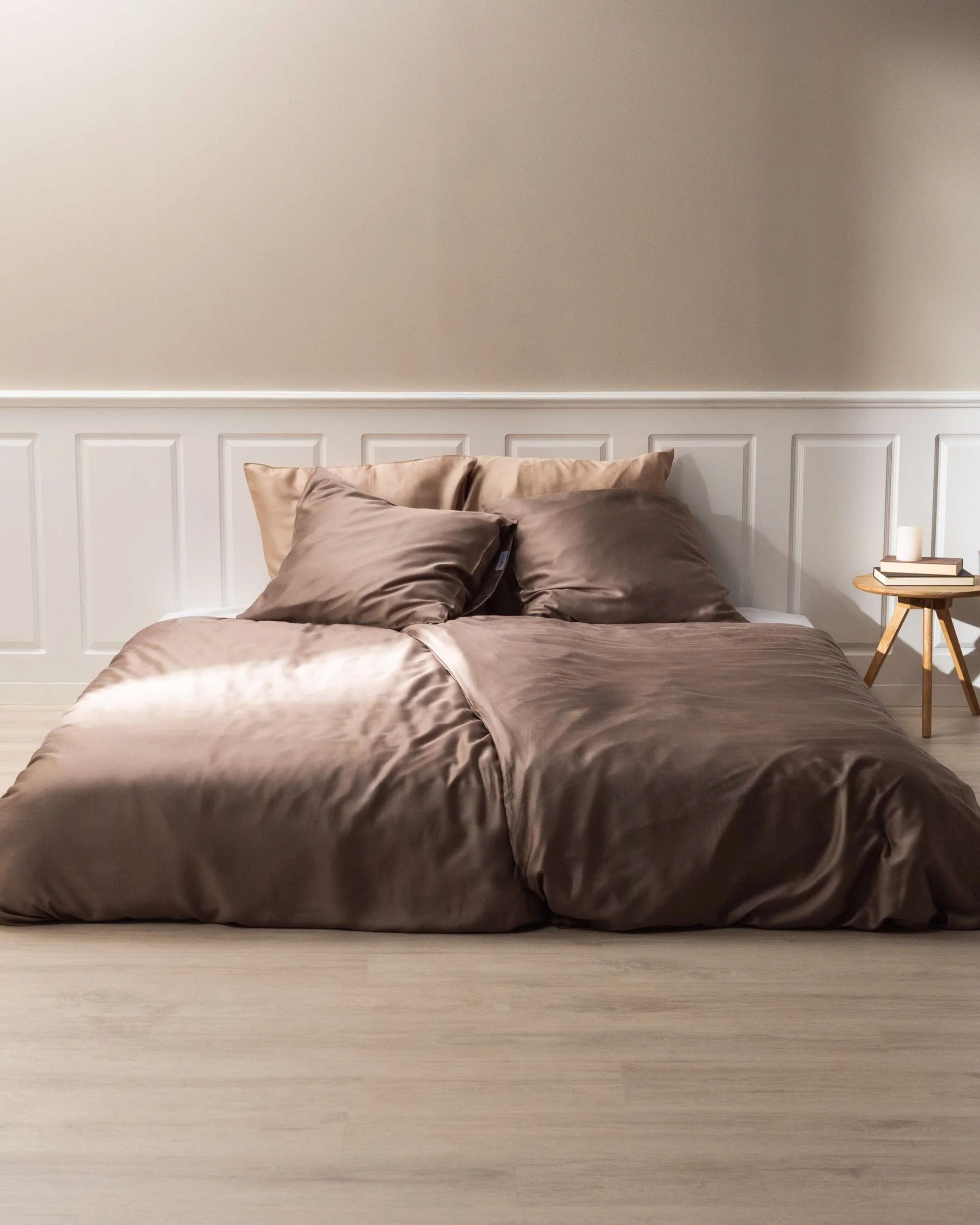 Silky Bamboo Flat Sheet, Mokka - Image 3