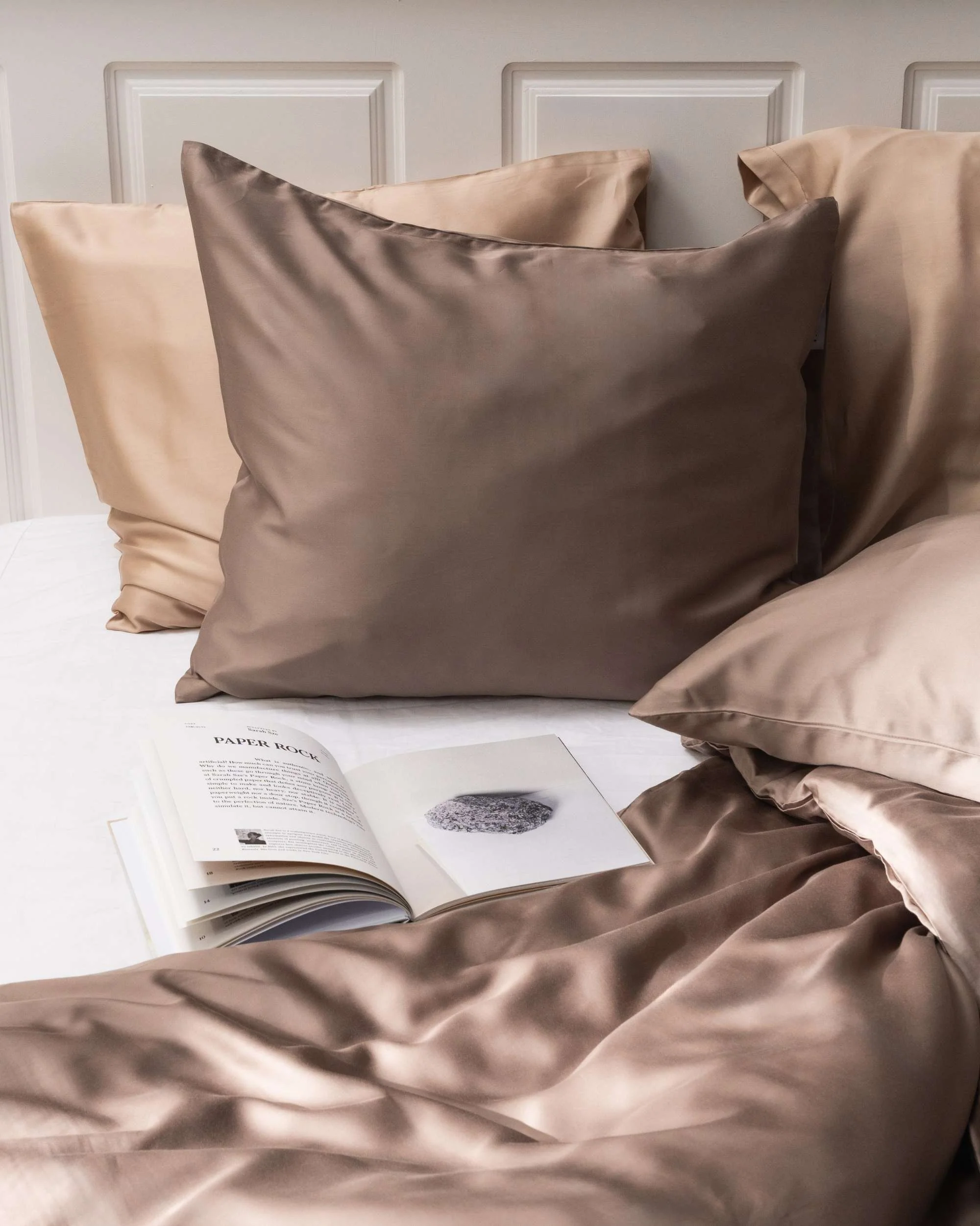 Silky Bamboo Flat Sheet, Mokka - Image 4