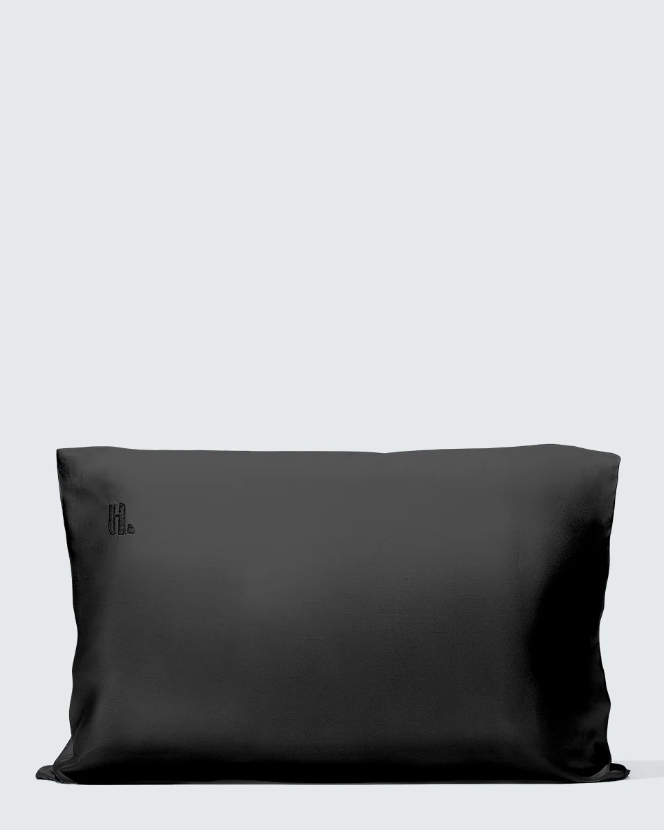 Silky Bamboo Pillowcase, Gitzwart
