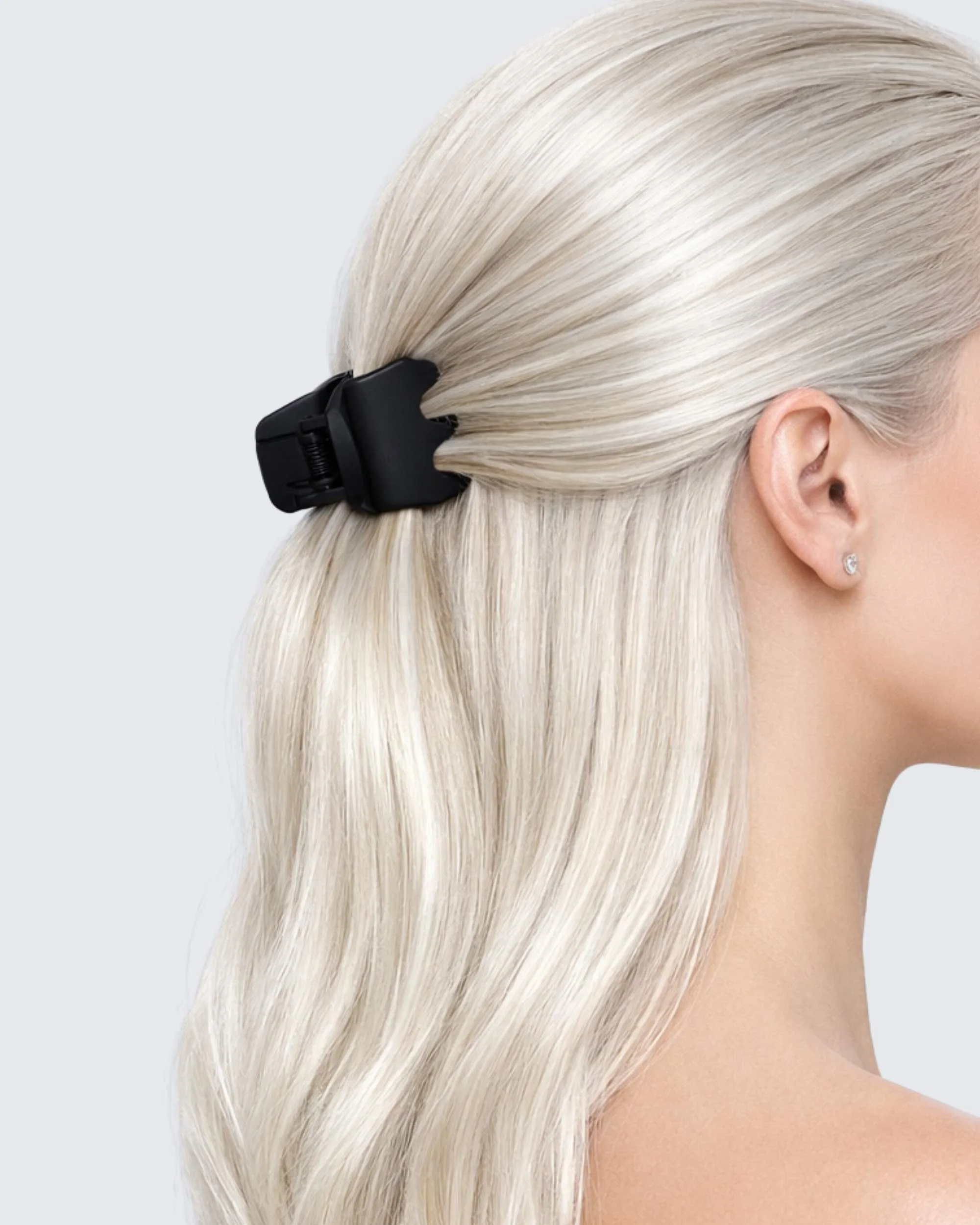 Small Claw Hair Clips, 4-Pack, Zwart - Image 3