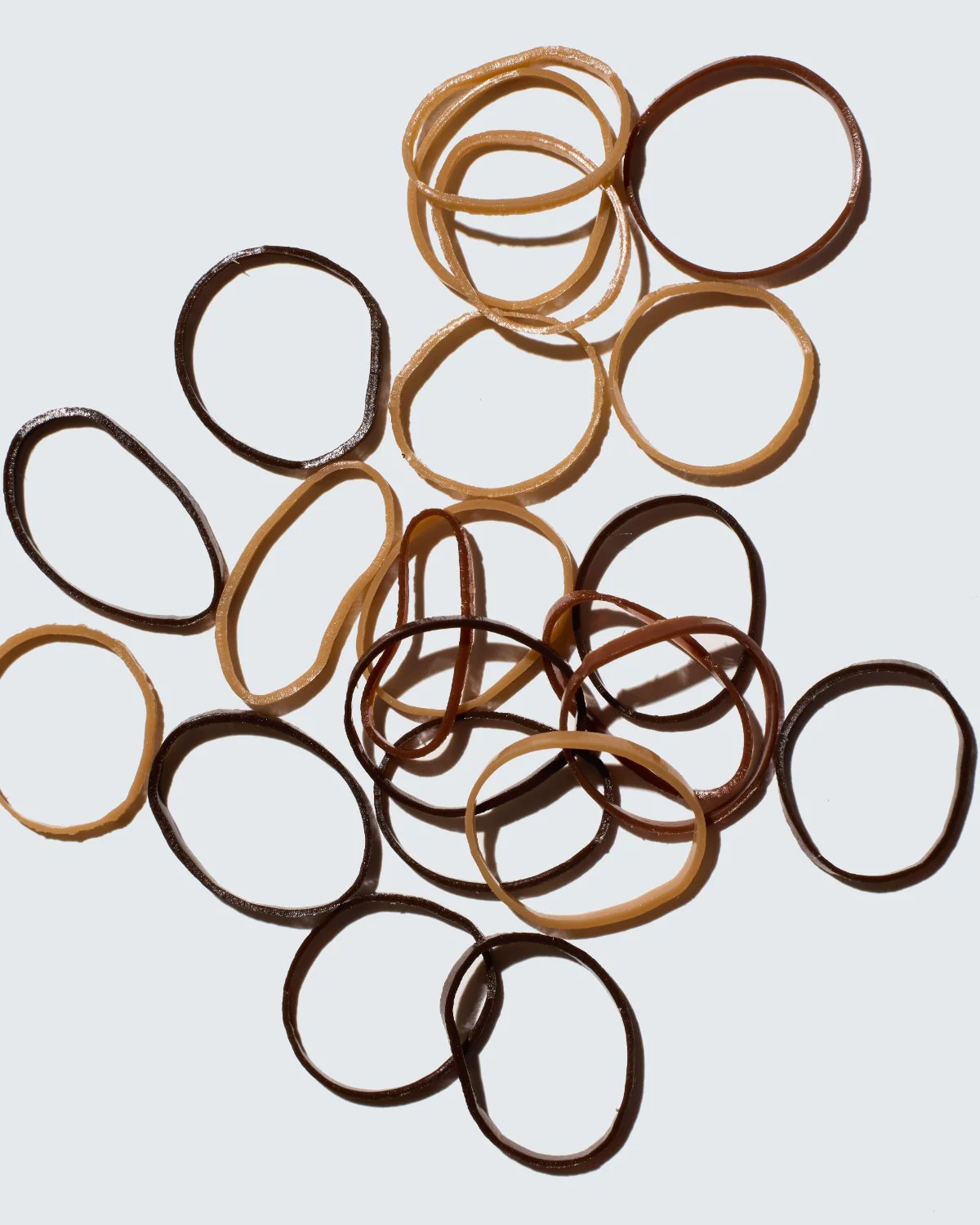 Snag-Free Elastic Hair Ties, 1000-Pack, Koffie