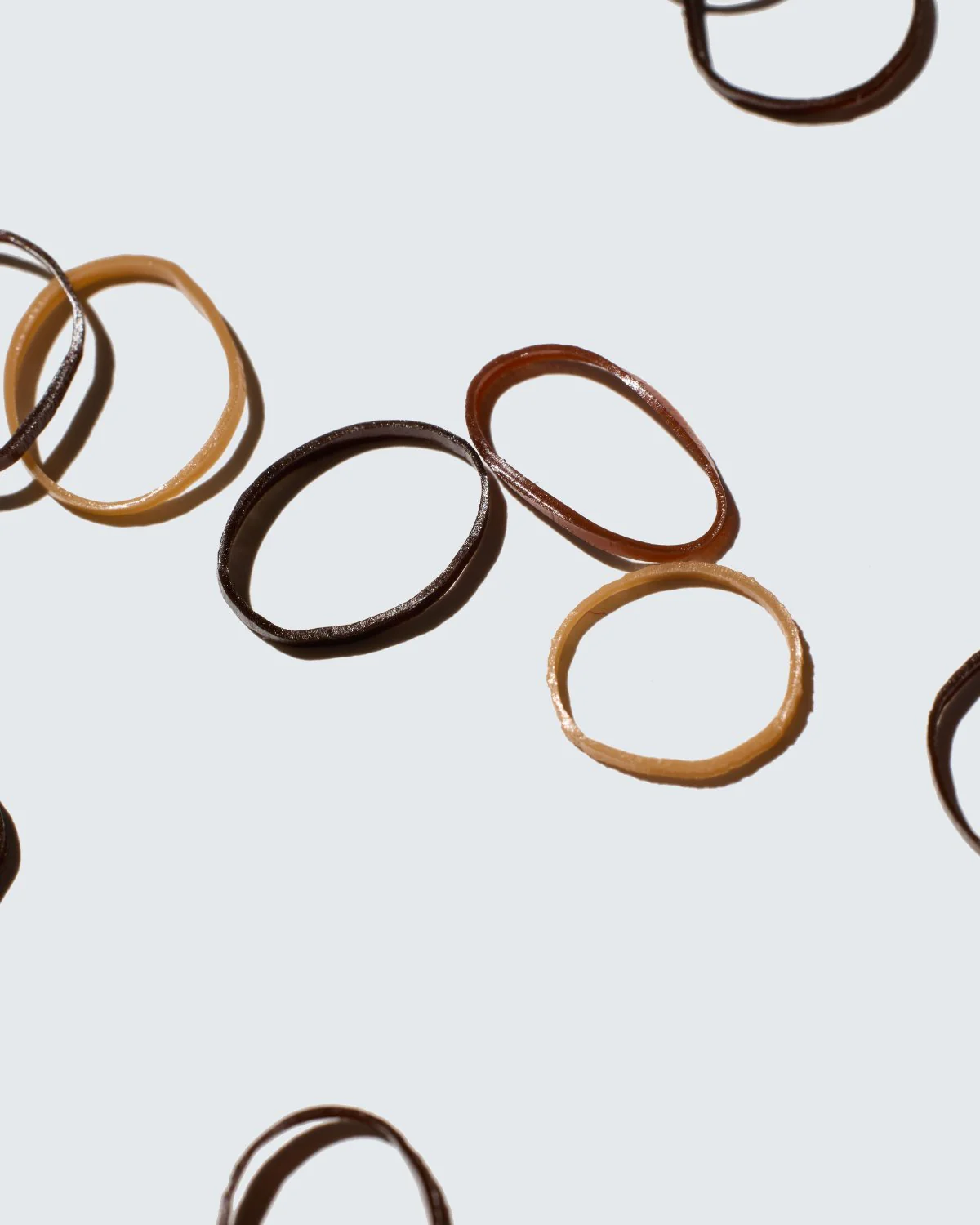 Snag-Free Elastic Hair Ties, 1000-Pack, Koffie - Image 3