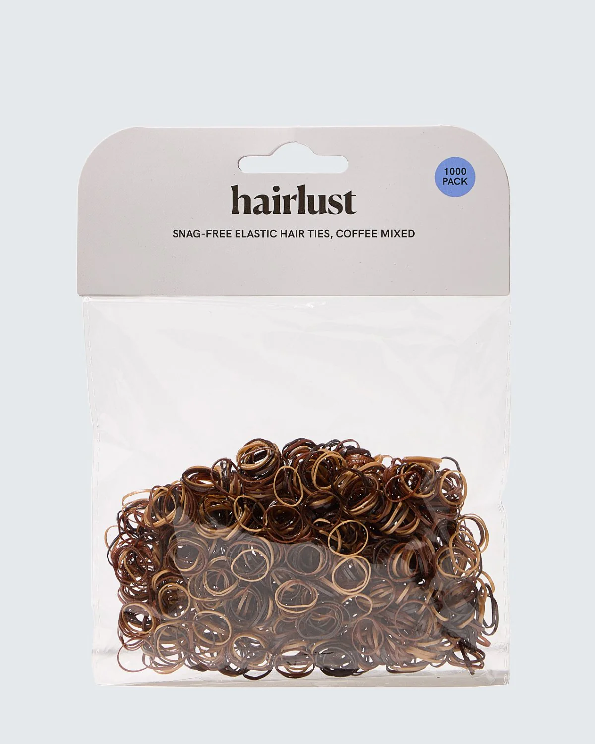 Snag-Free Elastic Hair Ties, 1000-Pack, Koffie - Image 4