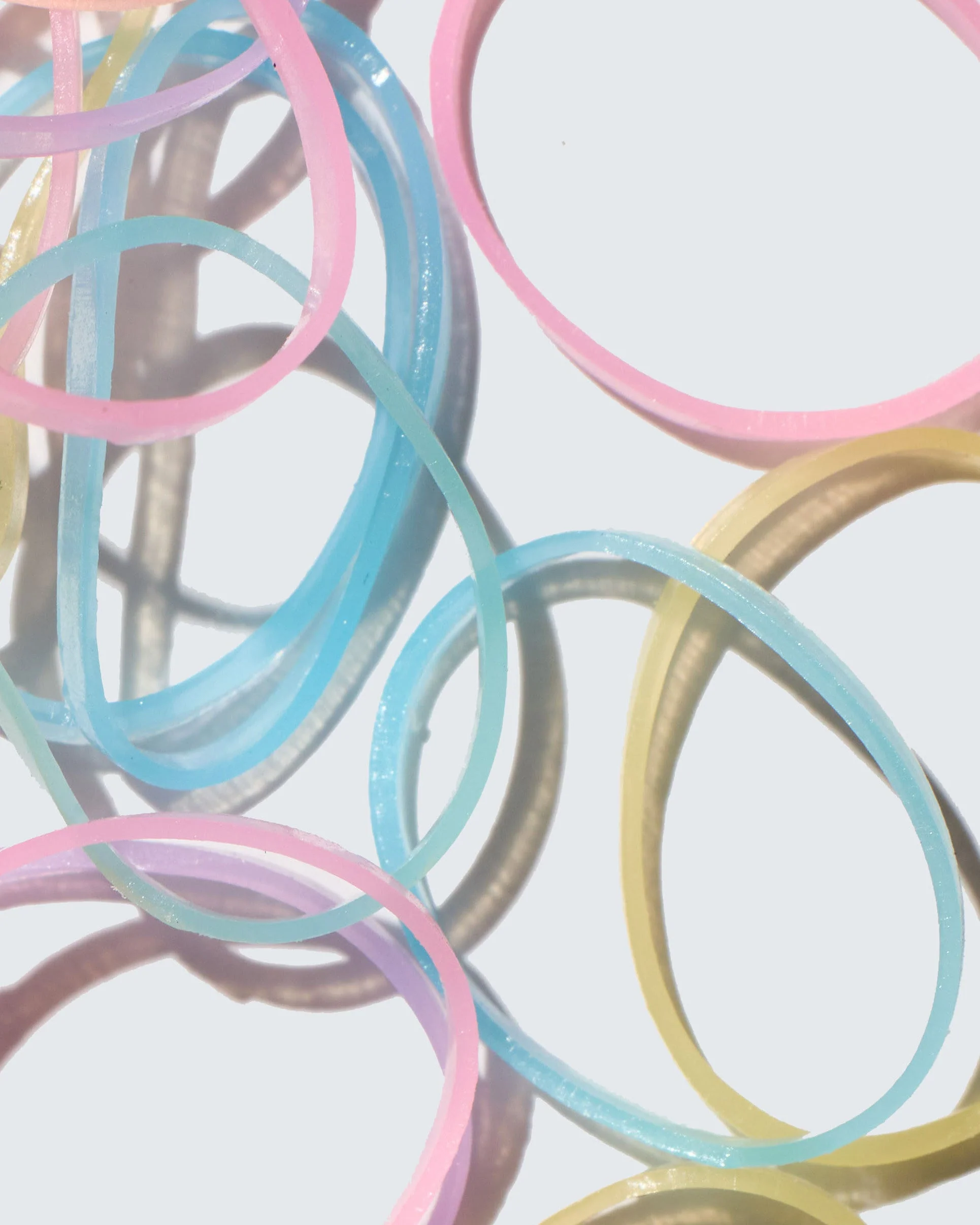 Snag-Free Elastic Hair Ties, 1000-Pack, Pastel - Image 3