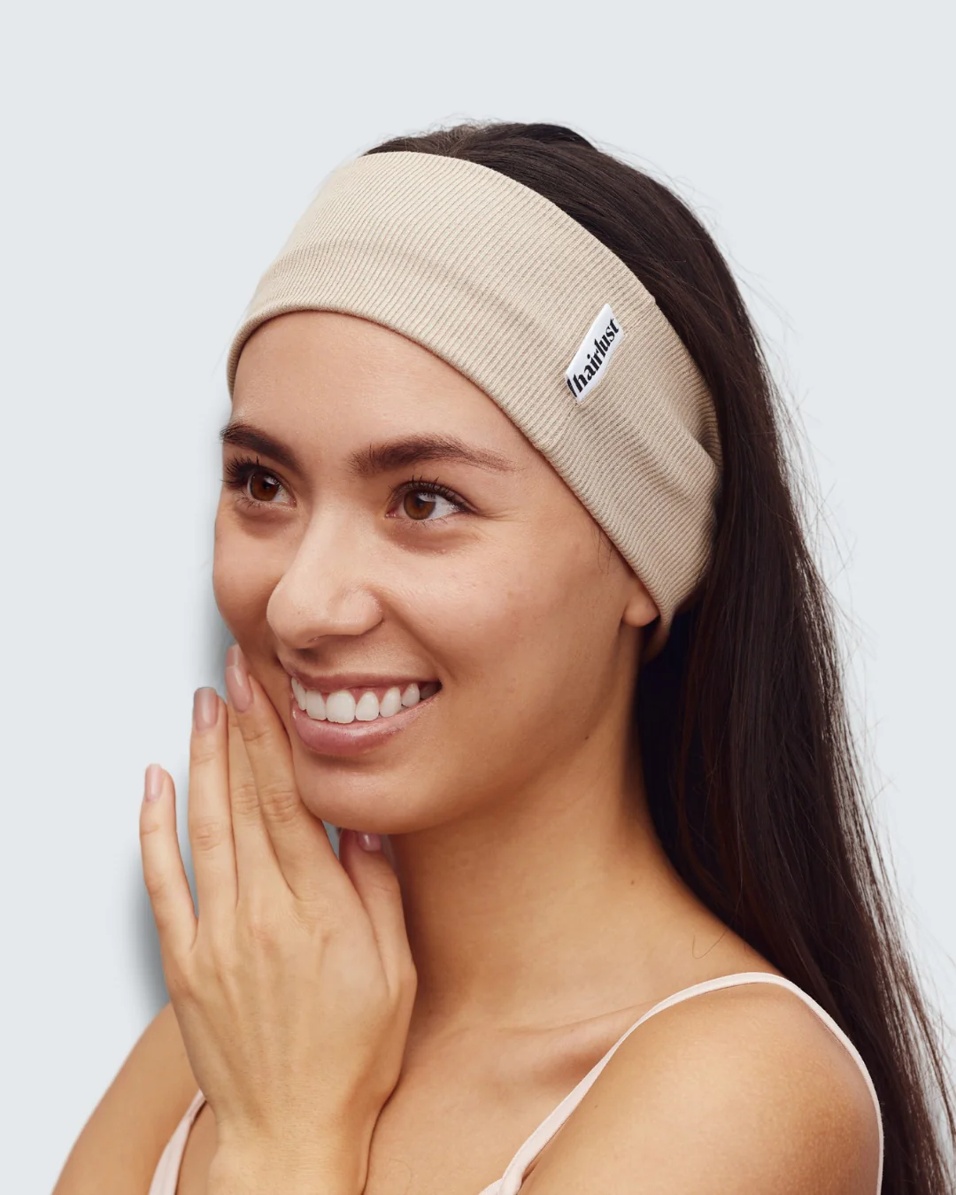 Wide Jersey Headbands, 5-Pack, Koffie - Image 2